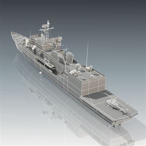 anzac class frigate 3d model